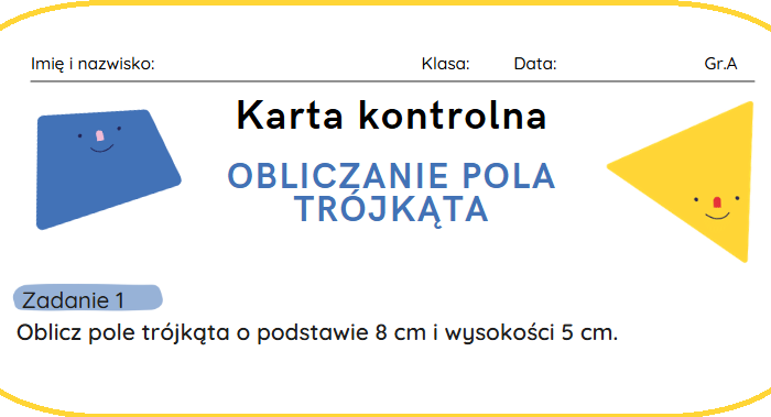 Obliczanie pola trójkąta