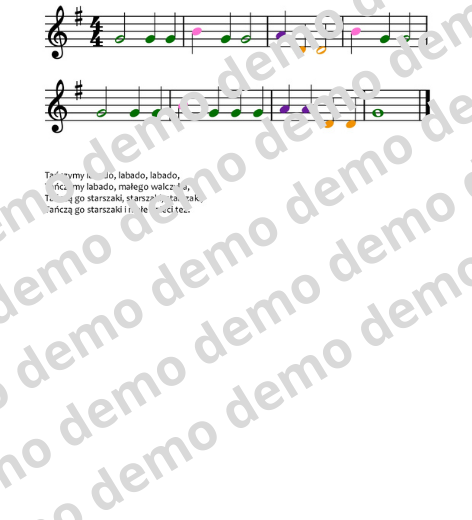 Tańczymy labado nuty literowe