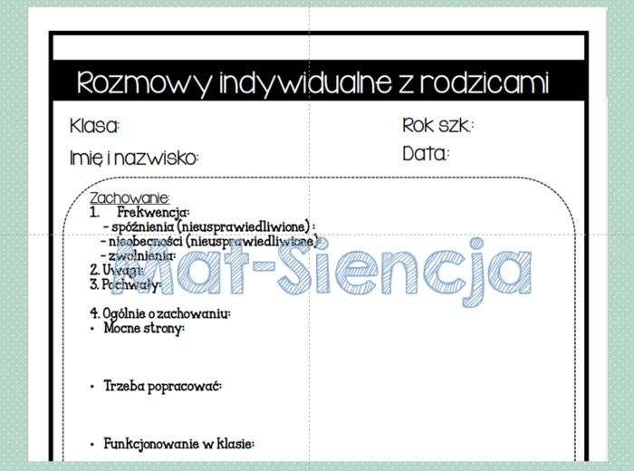 Kontakty z rodzicami