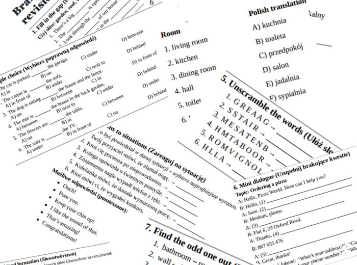 Brainy 5 – Unit 2 – vocabulary revision