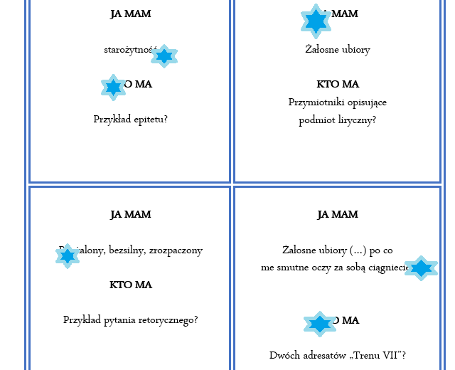 Ja mam, Kto ma... TRENY