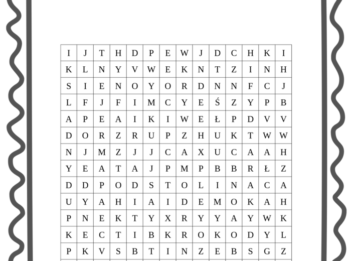 Wykreślanki lekturowe.