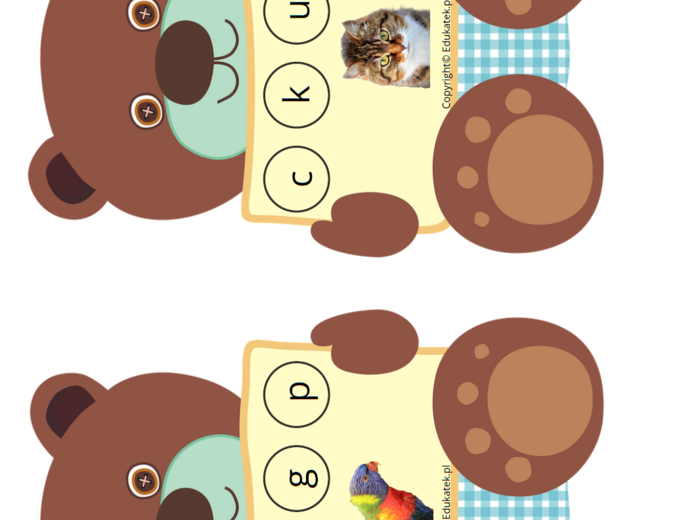 Misiowe litery – nauka czytania