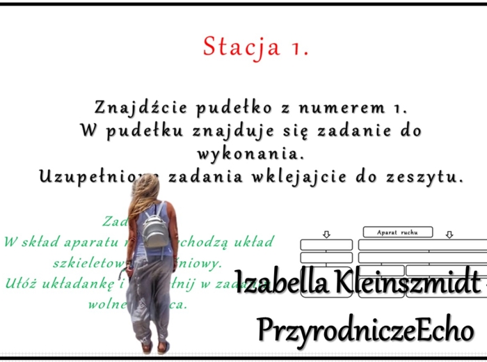 Podsumowanie wiadomości z działu "Aparat ruchu" w pptx oraz w genial.ly/stacje zadaniowe. Biologia 7. Dział "Aparat ruchu".