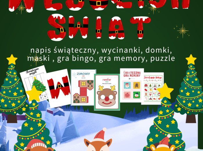 🎅 Świąteczny zestaw zabaw i dekoracji 🎁