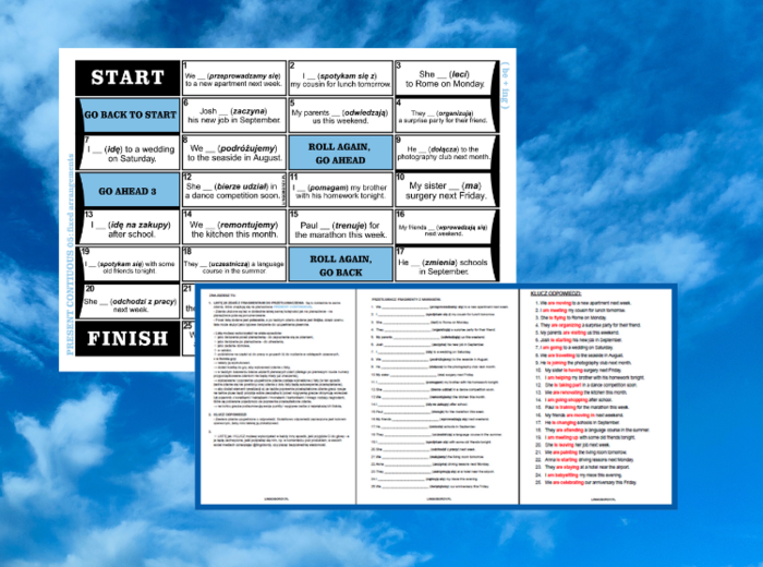 PRESENT CONTINUOUS 05 – ustalone plany na bliską przyszłość