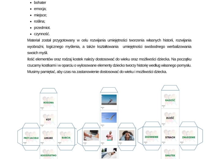 Kostki do tworzenia historii