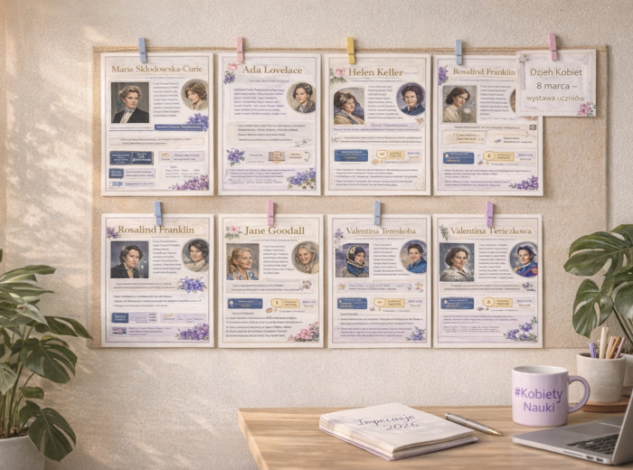 Dzień Kobiet – plakaty inspirujące kobiety nauki