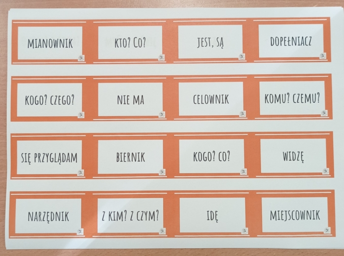 Przypadki - propozycja zabaw dydaktycznych