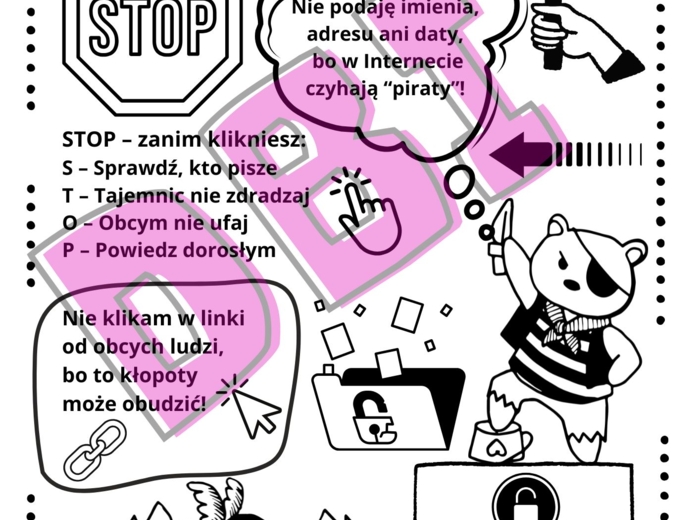 Kolorowanka z okazji Dnia Bezpiecznego Internetu #DBI