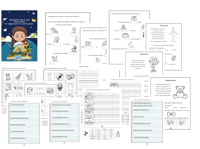 KSIĄŻECZKA DO ĆWICZEŃ W PISANIU I CZYTANIU