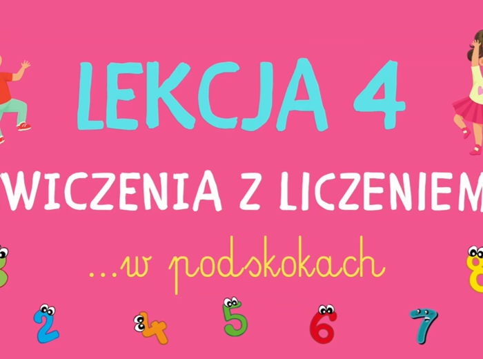 Lekcja 4 - Ćwiczenia z liczeniem W PODSKOKACH | RYTMIKA DLA DZIECI