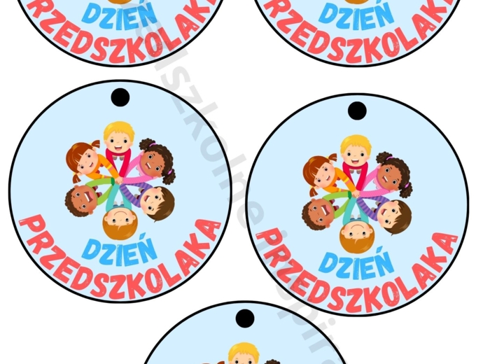 Kartki z życzeniami i medale na dzień przedszkolaka 20 WRZEŚNIA