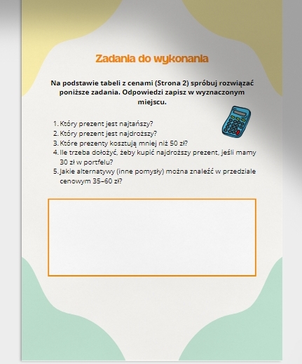 Porównujemy ceny i uczymy się planować budżet