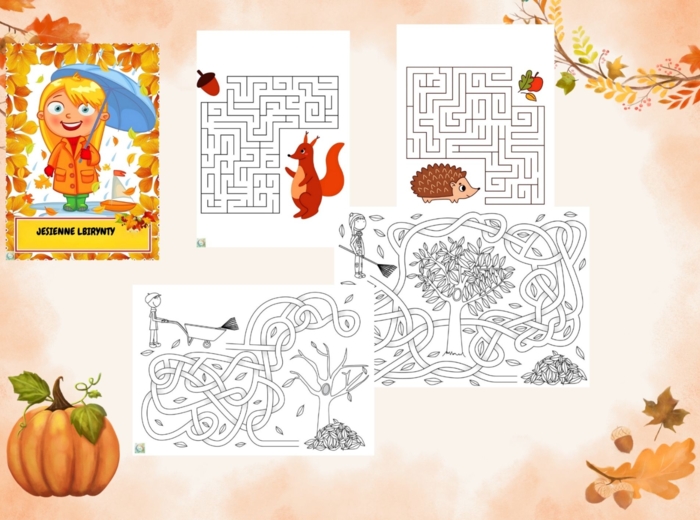 JESIENNA KSIĄŻECZKA AKTYWIZUJĄCA DLA PRZEDSZKOLAKÓW.