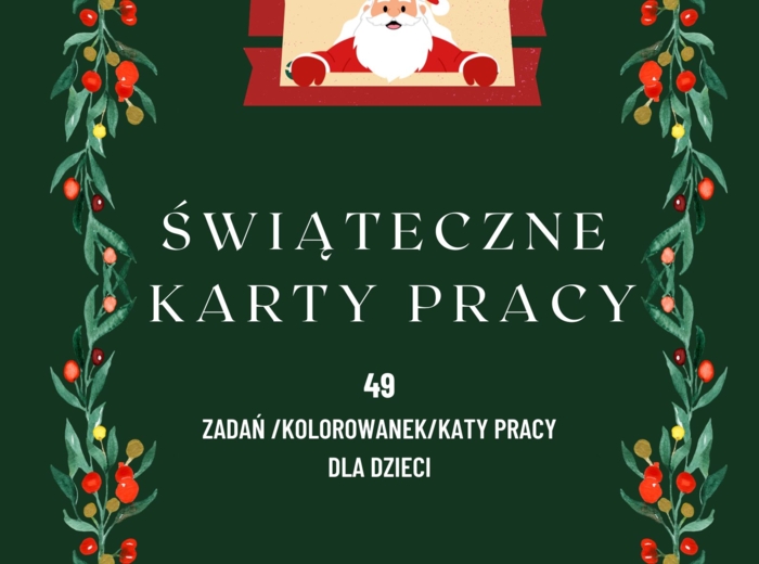 ŚWIĘTA BOŻEGO NARODZENIA -KARTY PRACY/KOLOROWANKI🎅🏼🎄