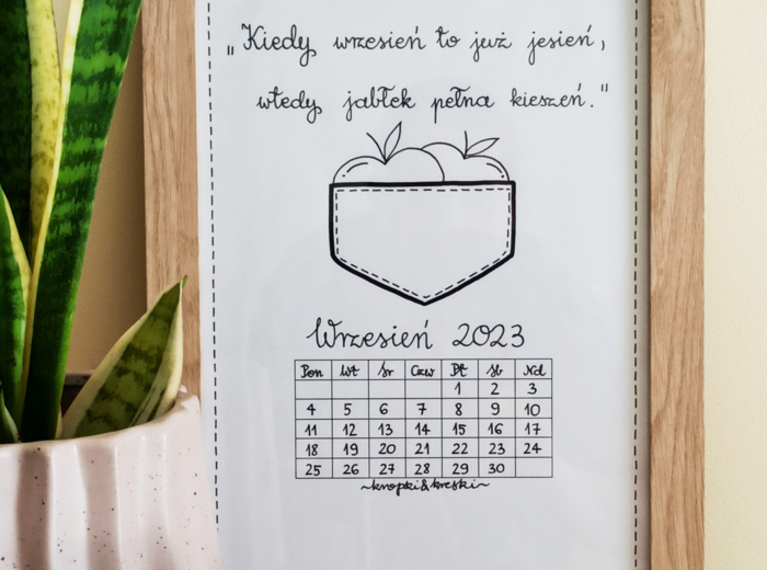 Kalendarz - WRZESIEŃ 2023