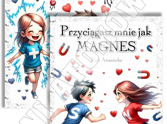 Fizyka. Plakat. Szkolna gazetka ścienna. Plakaty fizyczne z motywem MIŁOŚCI do sali chemicznej i nie tylko. Walentynki. Święto zakochanych.