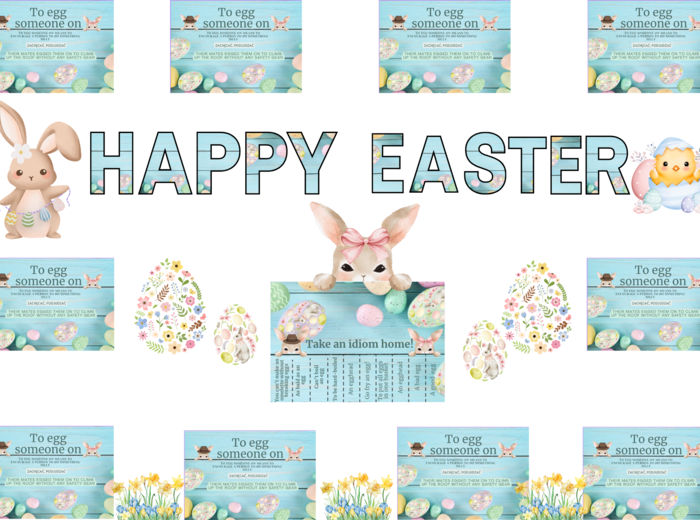 🌸 Easter Idioms Wielkanocna Gazetka z Idiomami 🥚