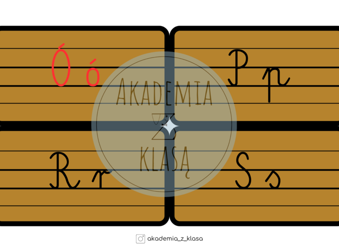 Alfabet demonstracyjny z jamnikiem Klasykiem - wersja z liniaturą