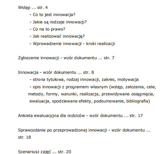 Innowacja pedagogiczna Joga w szkole