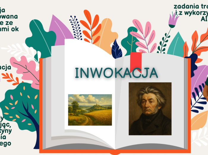 Pan Tadeusz ( Inwokacja) - scenariusz lekcji, karty pracy , AI