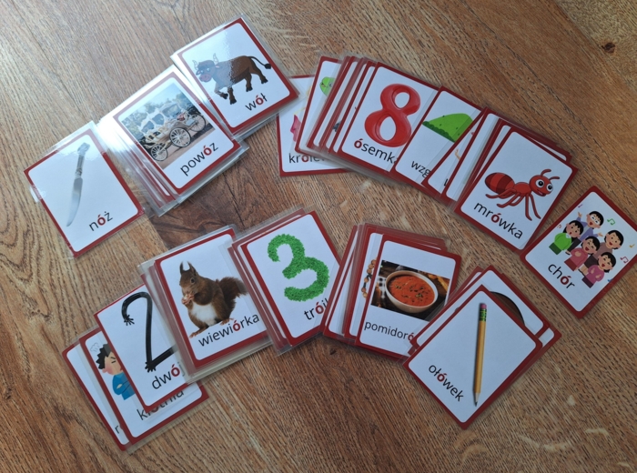 Ortografia - ó - karty do gry, grywalizacja polonistyczna, dysleksja