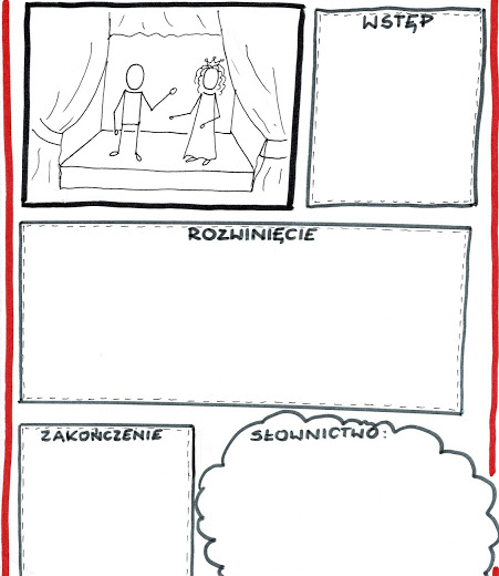 Język polski. Karta pracy - sprawozdanie ze spektaklu, filmu