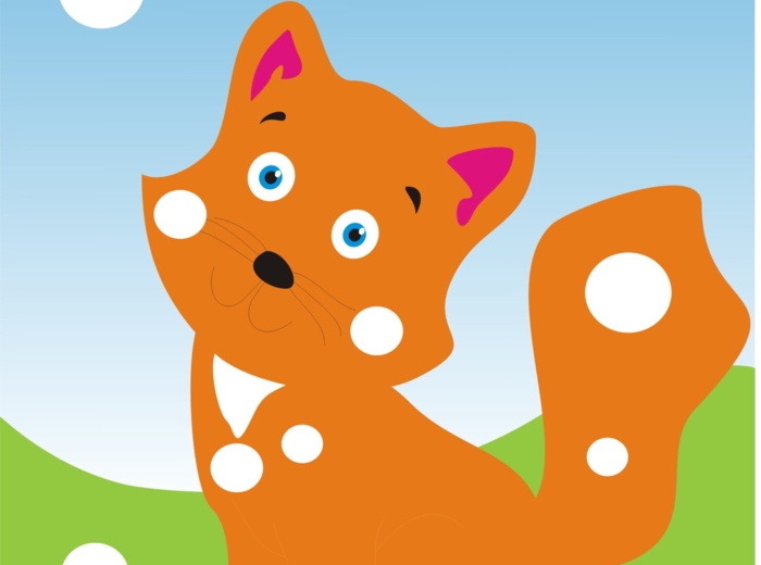 Przedszkole. Kot - wyklejanka