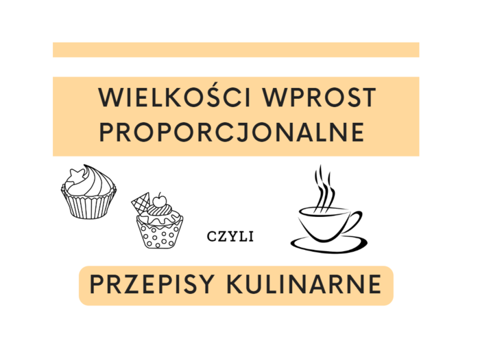 Wielkości wprost proporcjonalne czyli przepisy kulinarne klasa 7/ klasa 8