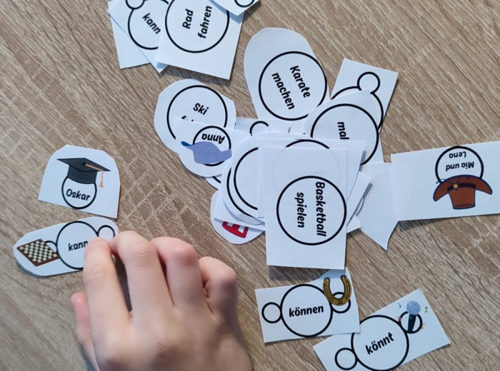 Schneemann Challenge Winter Arbeitsblatt język niemiecki