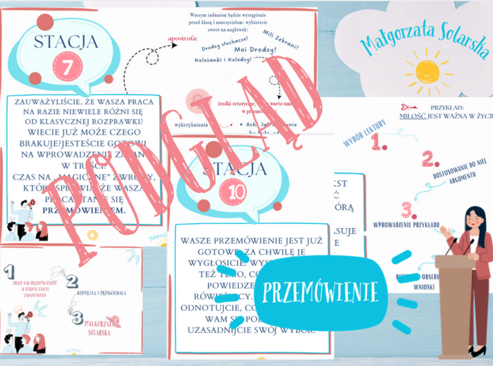 Przemówienie- stacje zadaniowe