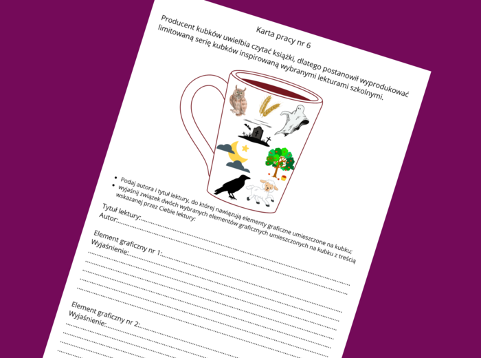 "DZIADY cz. II” – lektury- kl. 4-8 – ikonki – powtórzenie – powtórka – egzamin – karta pracy