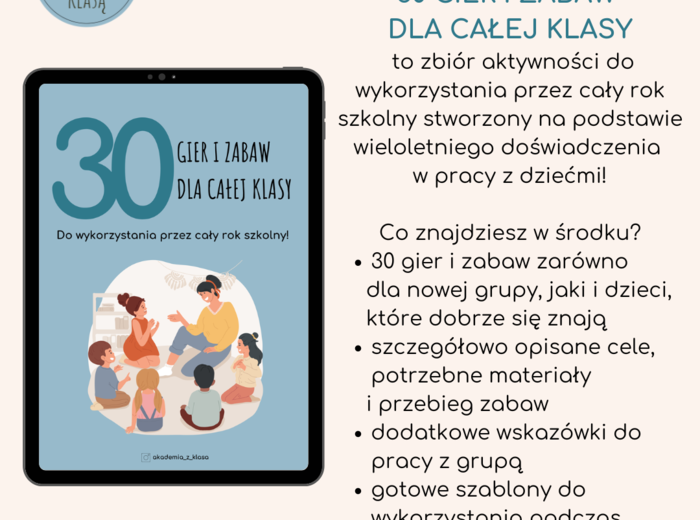 30 GIER I ZABAW DLA CAŁEJ KLASY