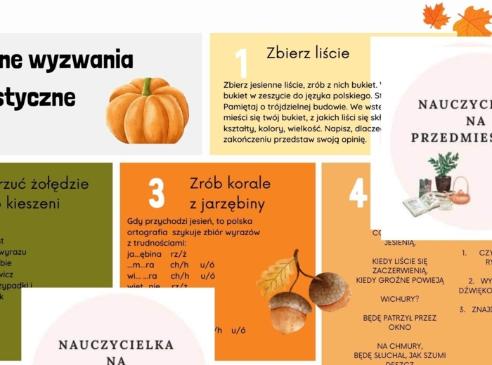 Jesienne wyzwanie polonistyczne