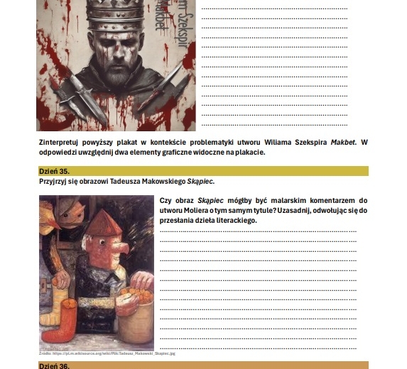 Zadania do matury pisemnej