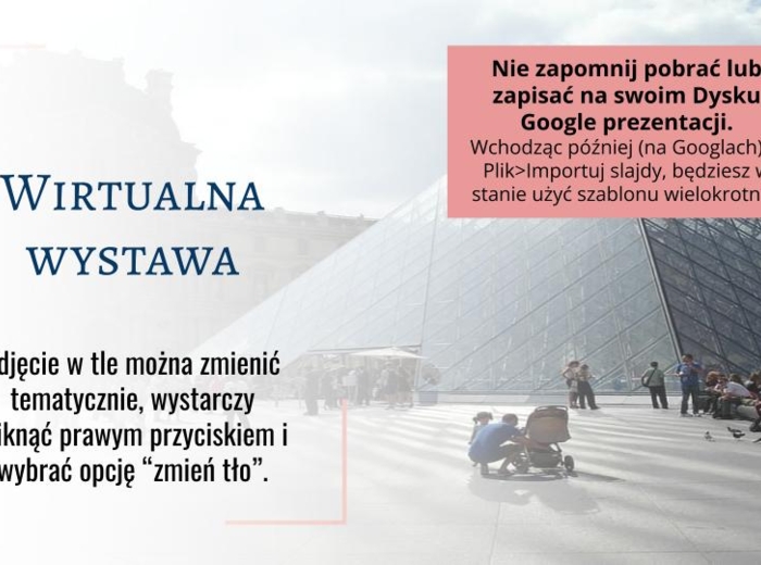 Wirtualna Wystawa - szablon galerii lub muzeum