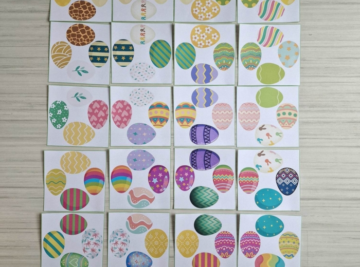 Układanka kwadratowa - pisanki