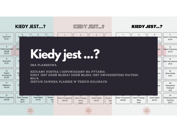 DATY: język polski dla obcokrajowców - gra planszowa