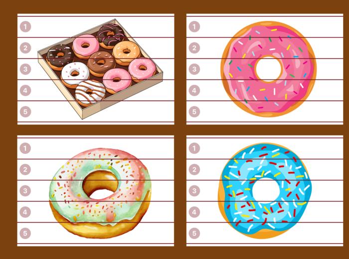 TŁUSTY CZWARTEK – puzzle – biblioteka – świetlica – przedszkole – 12 wersji