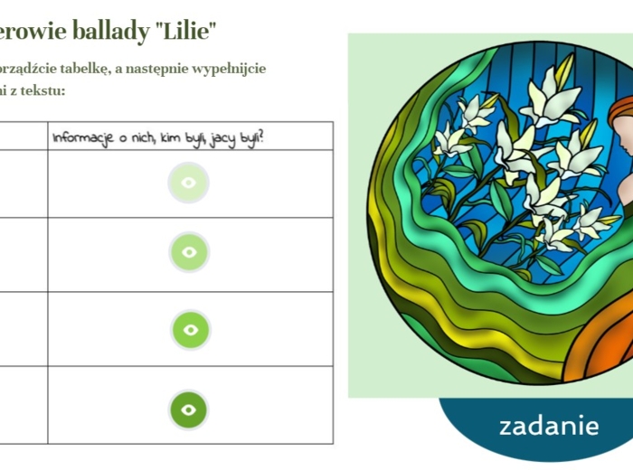 Ballada "Lilije" - Adam Mickiewicz