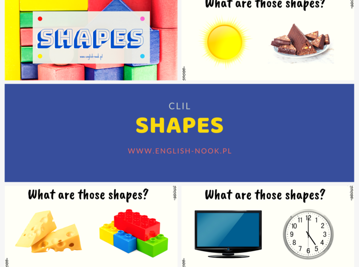 Kształty - shapes: guess the shape in everyday objects