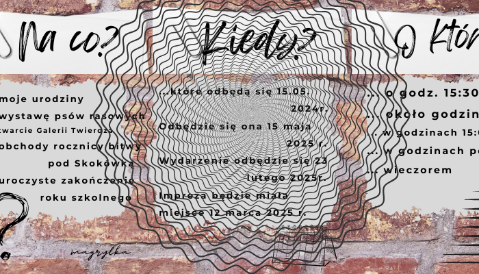 Ogłoszenie. Zakładka do wydrukowania/zalaminowania