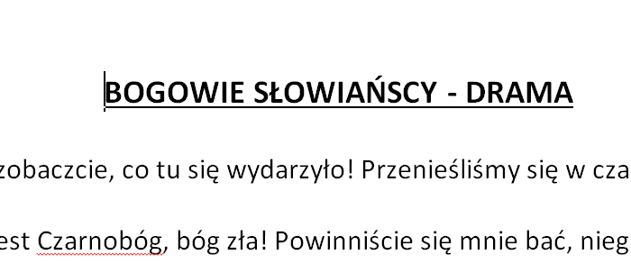 Bogowie słowiańscy - drama