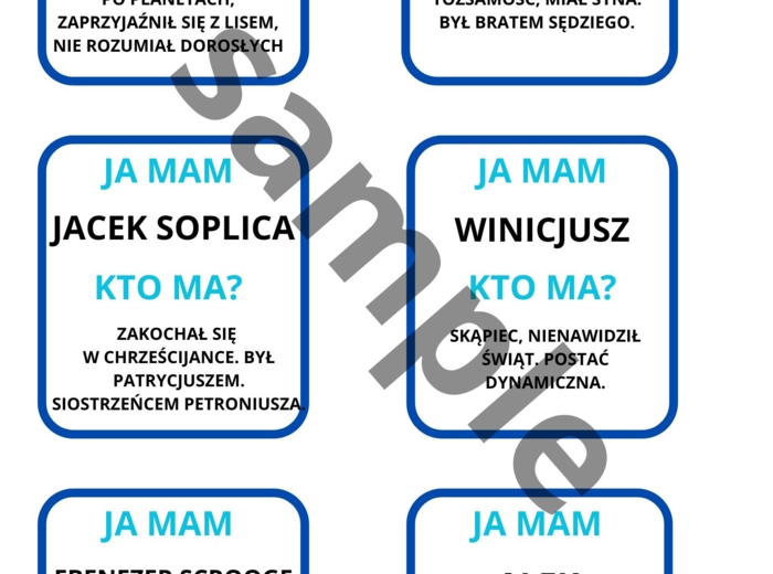 JA MAM, KTO MA - lektury przed egzaminem