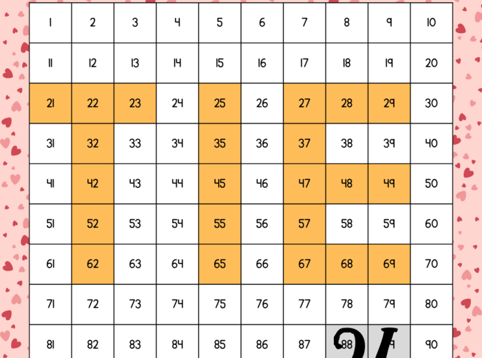 Valentine's Day - colour coding