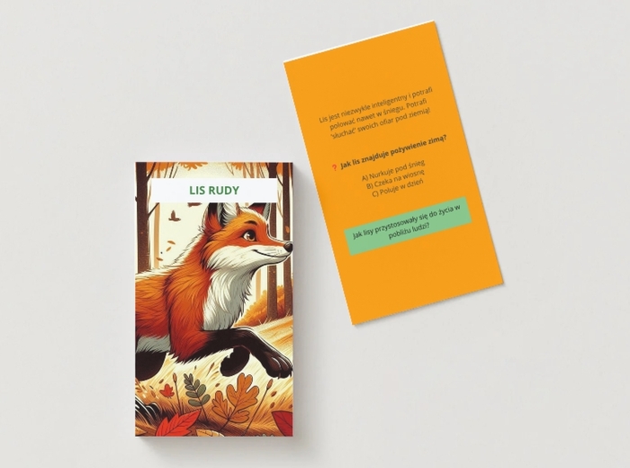 Karty edukacyjne. Zwierzęta. Rośliny. Grzyby. Ekologia.