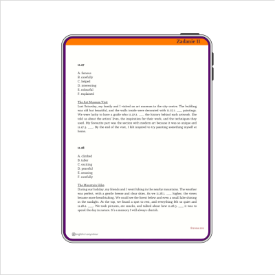 Angielski - ZESTAW - egzamin ósmoklasisty