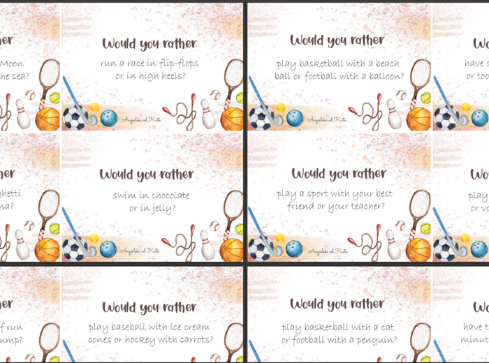 Sport gra Would you rather /48 kart