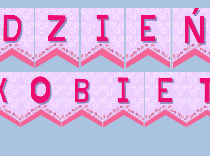 Dzień kobiet - napis